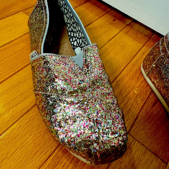 Classic Bright Multi Glitter TOMS in box - Used - Picture 3 of 6